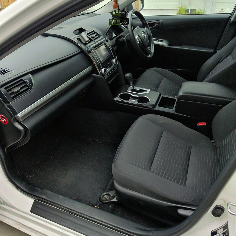 Toyota Camry before cleaning: interior steam clean