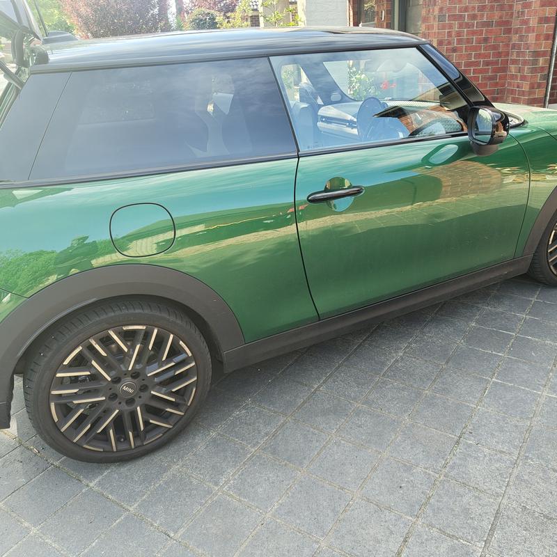 Mini Cooper before cleaning: exterior detail