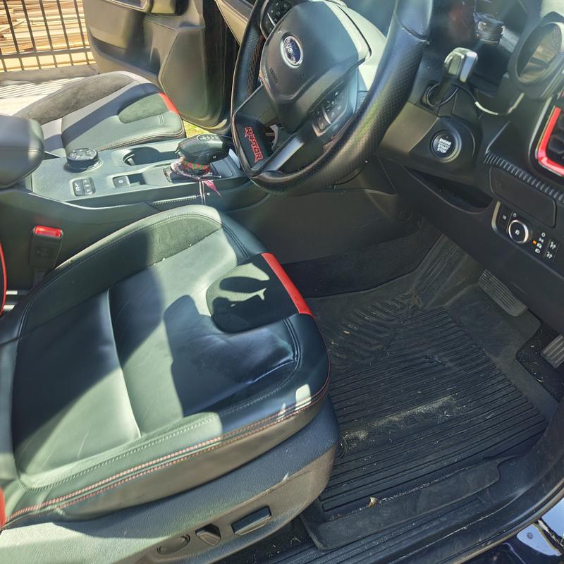Ford Ranger Raptor before cleaning: interior detail